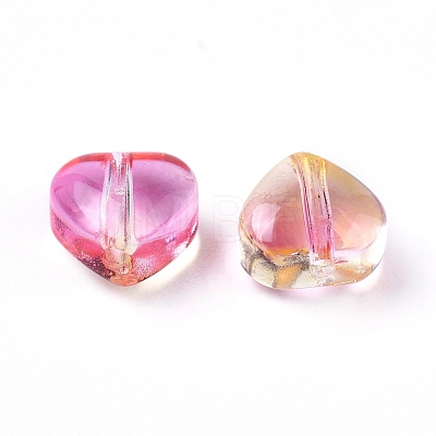 Electroplate Glass Beads EGLA-E059-F-1