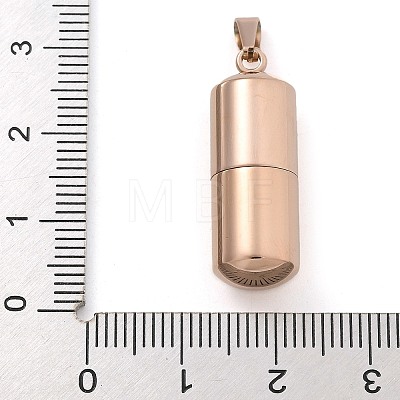 304 Stainless Steel Openable Urn Ashes Pendants STAS-M084-05B-1