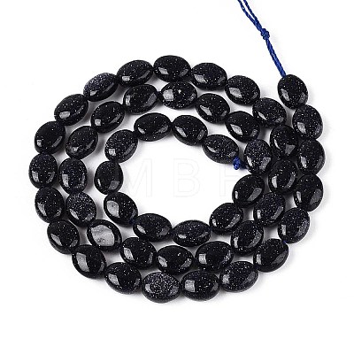 Synthetic Blue Goldstone Beads Strands G-T142-23-1