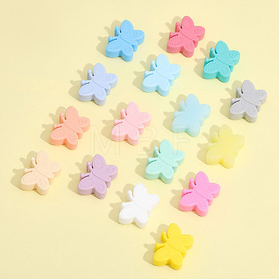 16Pcs 16 Colors Food Grade Eco-Friendly Silicone Beads SIL-CA0002-17-1
