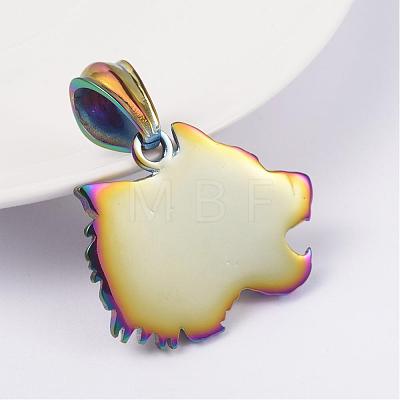 316 Surgical Stainless Steel Pendants STAS-L186-096-1