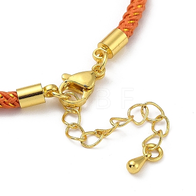 Braided Nylon Cord Bracelet Making MAK-L043-01G-03-1