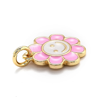 Brass Enamel Charms KK-O135-01A-1