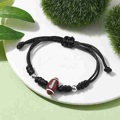 Adjustable Nylon Thread Braided Bead Bracelets BJEW-JB10079-03-1