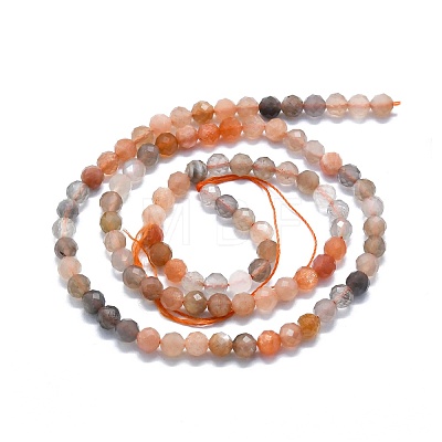 Natural Multi-Moonstone Beads Strands G-P457-A03-24-1