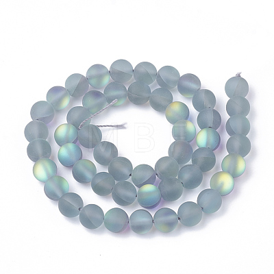 Synthetic Moonstone Beads Strands G-S283-06-10mm-1