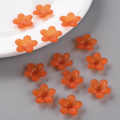 Frosted Acrylic Bead Caps MACR-S371-08A-726-1