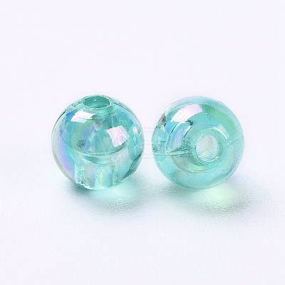 Eco-Friendly Transparent Acrylic Beads PL733-9-1