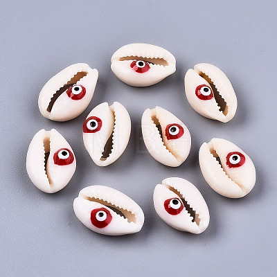 Natural Cowrie Shell Beads SHEL-S266-23G-1