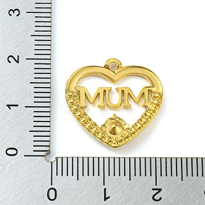 Ion Plating(IP) Real 18K Gold Plated 304 Stainless Steel Rhinestone Pendants STAS-P341-08G-02-1