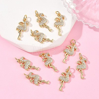SHEGRACE Brass Micro Pave Cubic Zirconia Pendants XGRQ3P156-598G-1