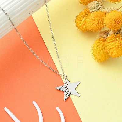 304 Stainless Steel Pendant Necklace for Women NJEW-JN04387-01-1