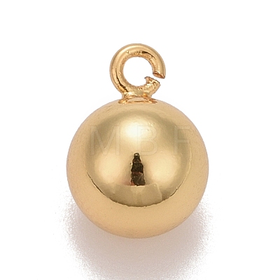 Brass Ball Charms KK-M229-74G-1