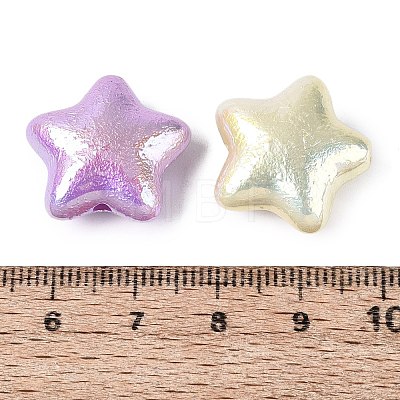 UV Plating Opaque Acrylic Beads OACR-N160-05-1