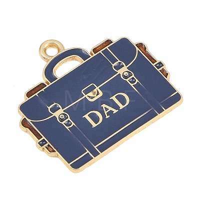 Father's Day Alloy Enamel Pendants FIND-E054-05C-1