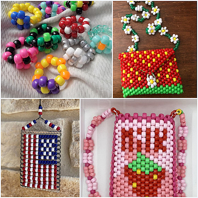 800Pcs Opaque Plastic Beads KY-SP0001-47C-1