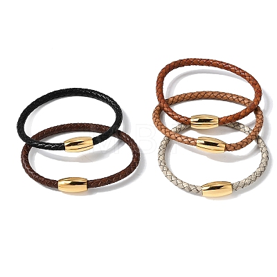 Adjustable Imitation Cord Bracelets for Women Men BJEW-F532-01G-1