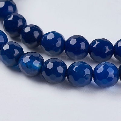 Natural Agate Beads Strand G-G580-6mm-02-1