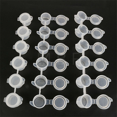 Plastic Empty Paint Cups with Lids DRAW-PW0001-311A-1