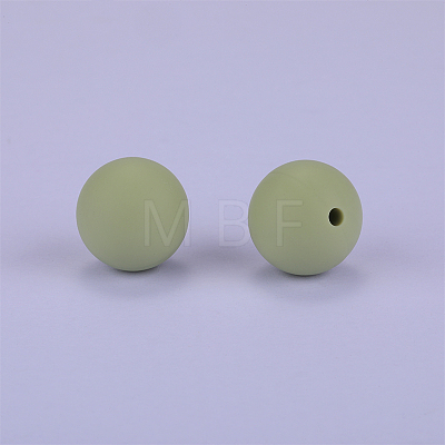 Round Silicone Focal Beads SI-JX0046A-70-1