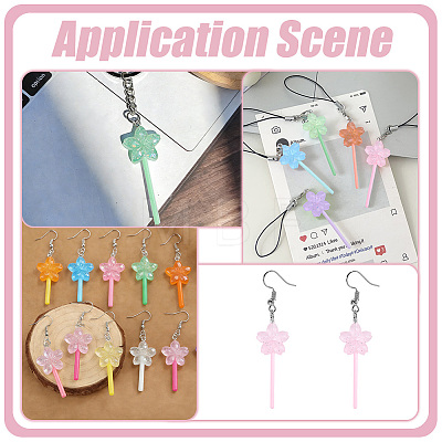 Resin Pendants RESI-WH0026-148D-1