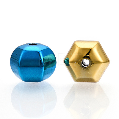 UV Plating Opaque Acrylic Beads PACR-T017-03-1