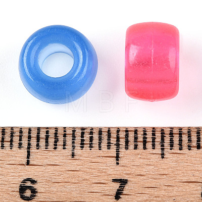 Transparent Luminous Acrylic Beads X-OACR-N137-33-1