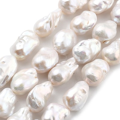 Natural Nucleated Pearl Beads Strands PEAR-B004-15N-05A-01-1