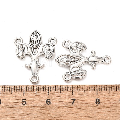 Tibetan Style Alloy 3-Loop Chandelier Component Links FIND-C094-19AS-1