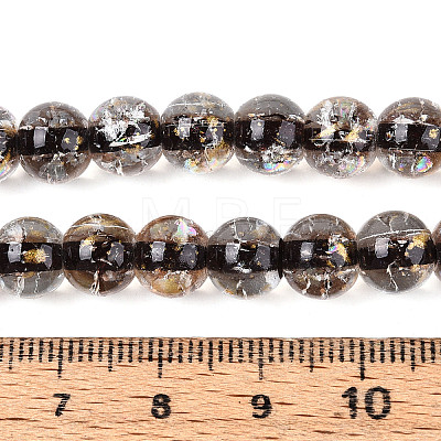 Crackle Transparent Glass Beads Strands X1-GLAA-N030-8mm-01B-1
