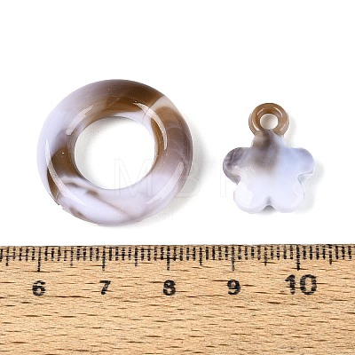 Ocean Opaque Acrylic Pendants OACR-T030-18M-1