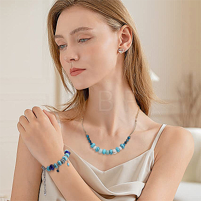60Pcs Synthetic Turquoise Beads TURQ-PH0001-14B-1