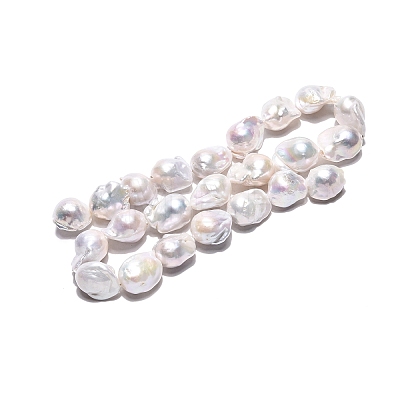 Natural Baroque Pearl Keshi Pearl Beads Strands PEAR-ZX007-06-1