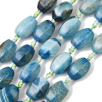 Natural Dragon Veins Agate Beads Strands GG-CBA8E33-A01-01-1
