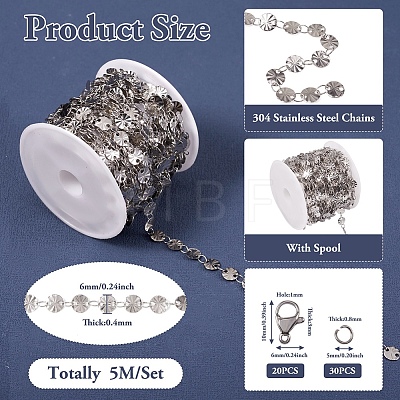 DIY Chain Bracelet Necklace Making Kit DIY-TA0004-72-1