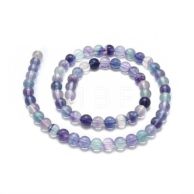 Natural Fluorite Beads Strands G-I249-B02-01-1