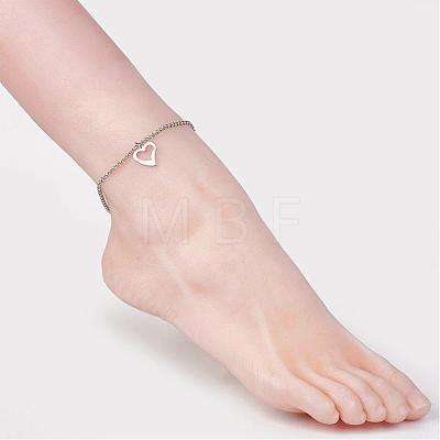 304 Stainless Steel Anklets AJEW-AN00199-1
