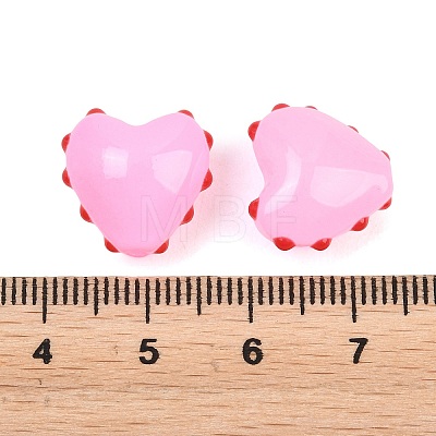 Opaque Glass Enamel Beads GLAA-F133-01-1