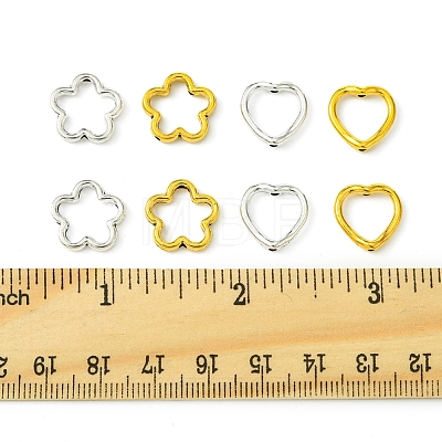 50Pcs Tibetan Style Alloy Bead Frame TIBEB-FS0001-10AG-1