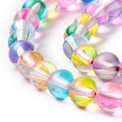 Synthetic Moonstone Beads Strands G-E573-02A-18-1