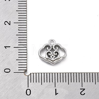 Brass Micro Pave Cubic Zirconia Pendants KK-H511-01P-02-1