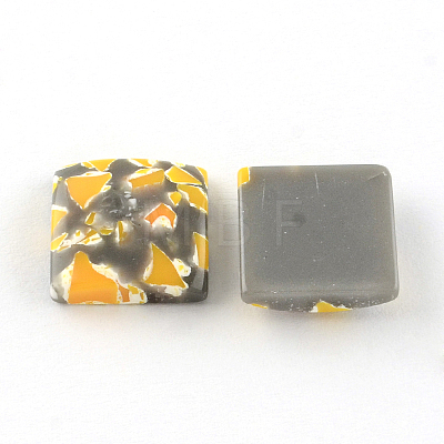 Imitation Gemstone Resin Square Cabochons CRES-S282-20mm-M-1