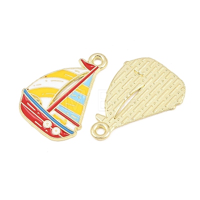 Alloy Enamel Pendants FIND-E057-01G-1