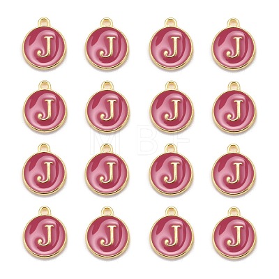 Golden Plated Alloy Enamel Charms ENAM-S118-08J-1