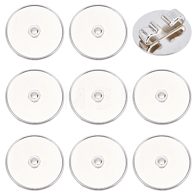 10Pcs Alloy Bolo Tie Slides Clasp Cabochon Settings FIND-CL0002-28-1