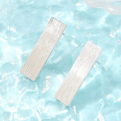 Brass Stud Earrings EJEW-G471-27B-P-1