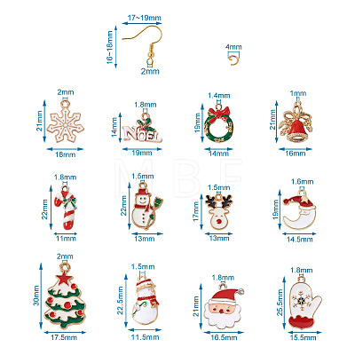 DIY Christmas Earring Making Kits DIY-TA0002-86-1