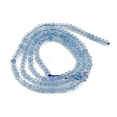 Natural Aquamarine Beads Strands X-G-L587-B02-01-1