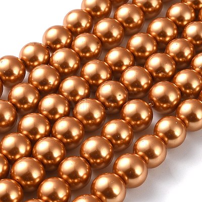 Glass Pearl Beads Strands HY-12D-B68-1