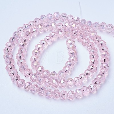 Electroplate Glass Beads Strands EGLA-A034-T1mm-B12-1